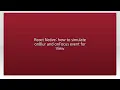React Native how to simulate onBlur and onFocus event for View