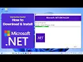 How to download and install Microsoft NET in Windows
