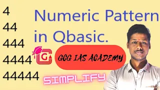 Simplify Numeric Pattern in Qbasic GCG IAS ACADEMY In Tamil aptitude Reasoning Tricks