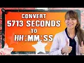 EASY Convert Seconds to Hours Minutes and Seconds Using Dimensional Analysis
