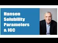 Hansen Solubility Parameters IGC Possibilities and Problems
