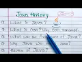 History of Java Language Hindi Learn Coding