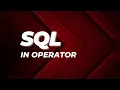 SQL IN Operator Oracle SQL fundamentals