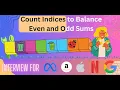 Count Indices to Balance Even and Odd Sum Solved and Explained