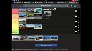 A tear list for all of the CSX heritage units