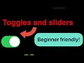 TOGGLES SLIDERS in SWIFTUI - learning SwiftUI basics episode 3 p 2