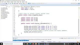 Static Nested Classes - Java Programming