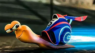 حلزون يتعرض للتنمر لانه بطيء فيدخل سباق للسرعة ليثبت لهم انه قوي وسريع Turbo 