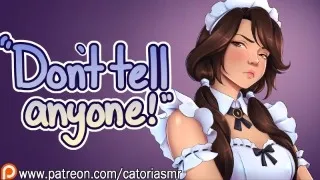 Tomboy Best Friend Secretly Works at a Maid Cafe I m not cute ASMR Embarrassed