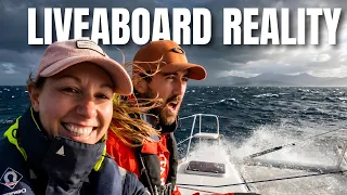 The Reality of Living on a Yacht full-time. Outrunning a 50mph Storm!