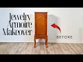 From Free to Fabulous GORGEOUS Jewelry Armoire Makeover