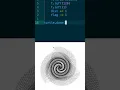 Triangle spiral pattern in Python Graphics and coding Turtle drawing tutorial