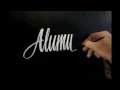 How to write Brush Script Hand Lettering