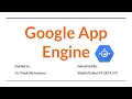 Google app engine Deploy an Application on GCP App Engine Cloud Computing