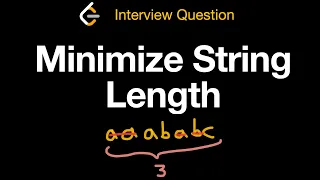 Minimize String Length - Leetcode 2716