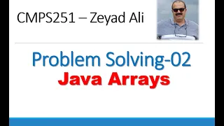 Session CMPS251 Java Arrays Print Search Sum Avg Fill Count Copy