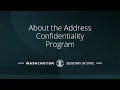 About the Address Confidentiality Program
