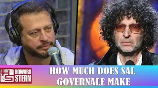 HOW MUCH DOES SAL GOVERNALE MAKE ON THE HOWARD STERN SHOW