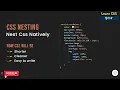 CSS Nesting STOP Repeating CSS Selectors and use CSS Like a Pro