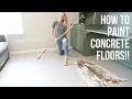 How to Paint Concrete Floors HomeWithStefani