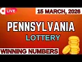 Pennsylvania Day Lottery Results For - 15 Mar 2026
