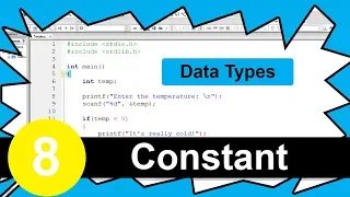 C Tutorial - Data Types Constants