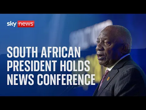 Download MP3 South Africa President Cyril Ramaphosa news conference