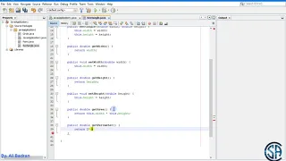Java-OOP-05-Scanner Class Implementing Rectangle Class