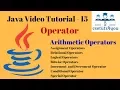 Java Tutorials - 15 Arithmetic Operator in java