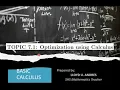 Topic 7 in Basic Calculus Optimization using Calculus Link2MATH Version