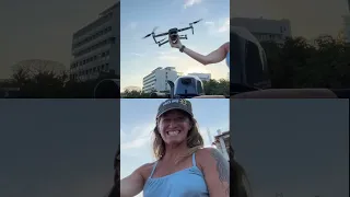 Dinghy Drone Catching! #shorts