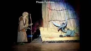 مشهد من مسرحيه حمار شهاب الدين Marionettes Avi 