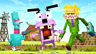 SOBREVIVA no MUNDO de CORAGEM, CÃO COVARDE no MINECRAFT!