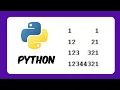How to print number crown pattern in python Number crown pattern Pattern