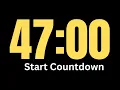 47 Minute Timer Countdown Timer 47 Minute Silent Timer
