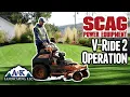 Scag V Ride 2 Mower - Basic Operation