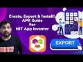 How to Export APK File in MIT App Inventor Easy Guide