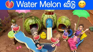 வசந்த காலம் Episode - 357 | Watermelon House இல் Night Stay 🍉🏊 | Classic Barbie Show