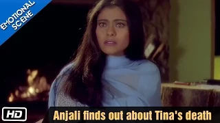 anjali finds out about tinas death kuch kuch hota hai emotional scene kajol shahrukh khan