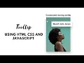Customized moving tooltip by mousemove using basic javascript tutorial