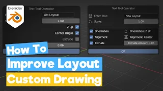Blender Python Tutorial Custom Drawing Layout Improvements learn python for beginners