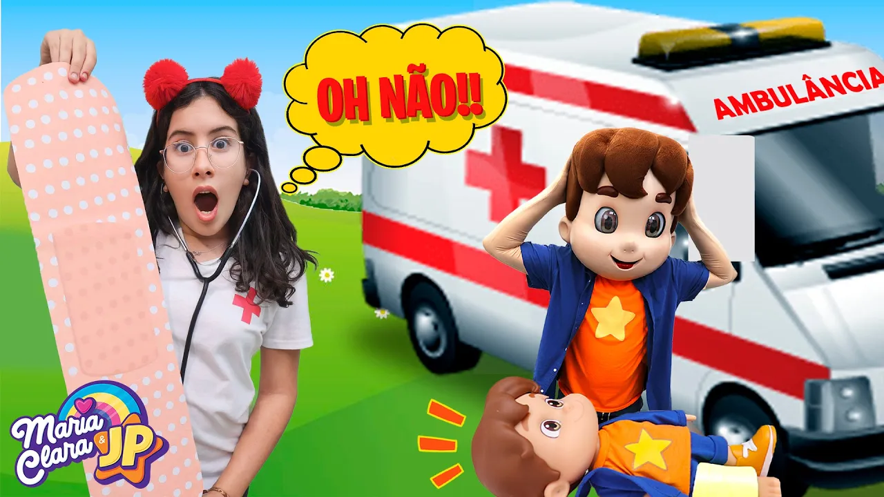 Maria Clara finge ser médica e salva o JP ♥ Pretend Play With Doctor