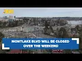 Montlake Boulevard will be closed over the weekend