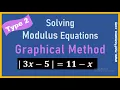 Pure Mathematics P3 Lesson 10 Solving Modulus Equations Type 2 using Graphical Method