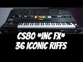 Lagu Yamaha CS-80 inc FX | 36 Iconic Riffs by Vangelis, ELO \u0026 More!