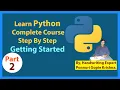 Learn Python Complete Course Step By Step Getting Started By Ponnuri Gopie Krishna Part - 2