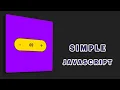 Simple Counter APP JavaScript Project Tutorial For Beginner Step by Step