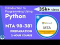 How to prepare for Python - MTA 98