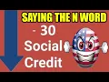 Social Credit meme but in U S A