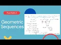 Geometric Sequences Edexcel IAL P2 5 3